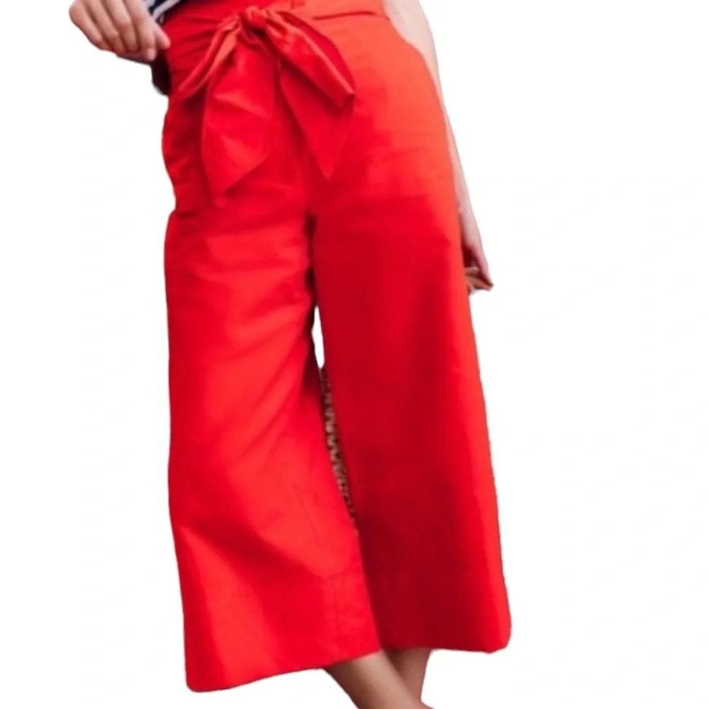 KATE SPADE: NWT Cherpeper Slub Cotton Colotte Pants - Size 00